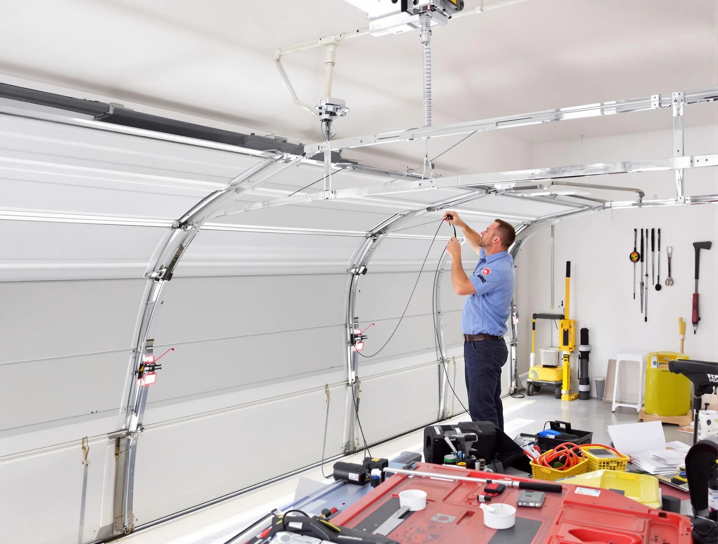 Garage door cable repair service by Purcell Garage Door Repair in Purcell