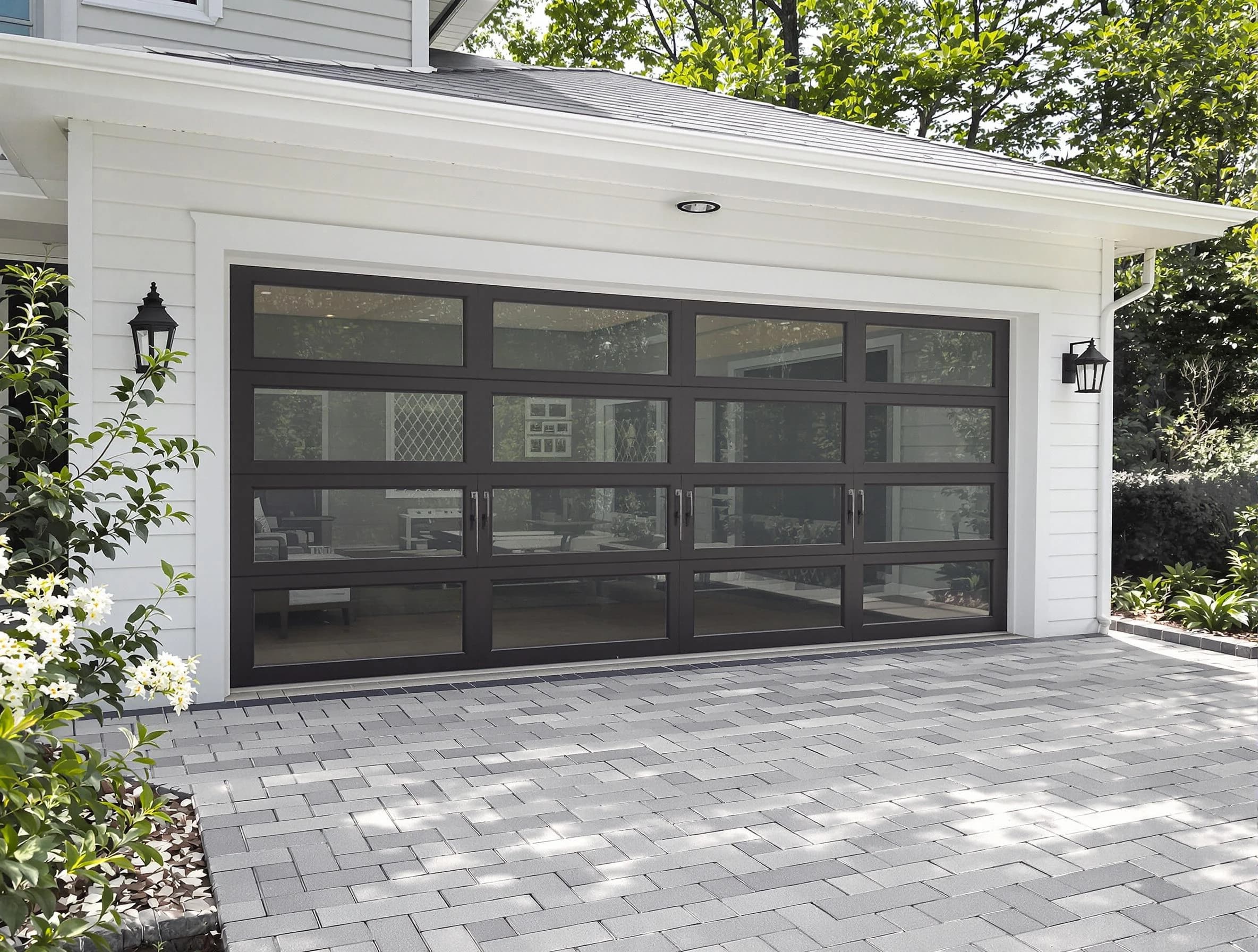 Purcell Garage Door Repair design specialist presenting custom garage door options to Purcell homeowner