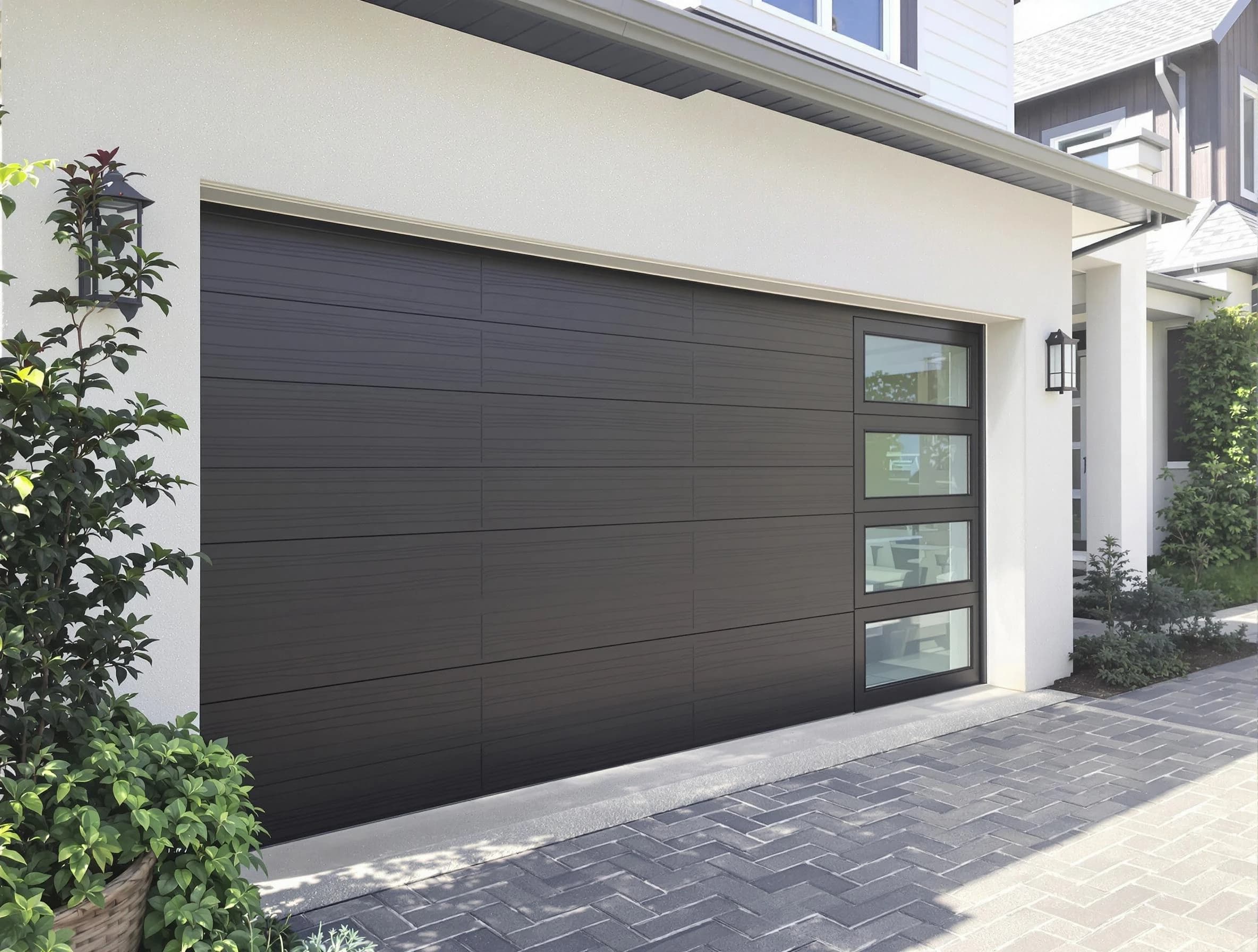 Custom garage door installation by Purcell Garage Door Repair in Purcell