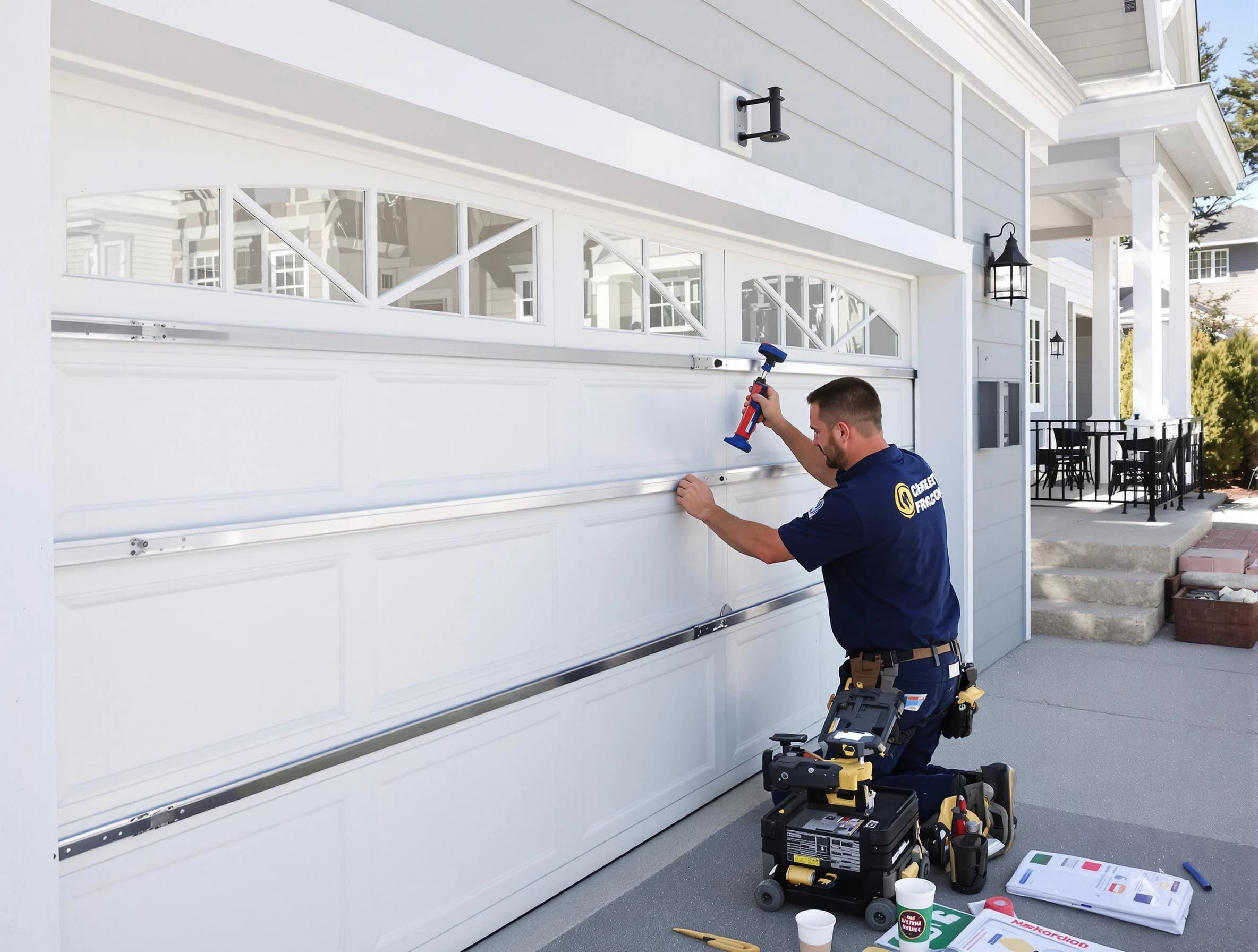Professional garage door installation by Purcell Garage Door Repair in Purcell
