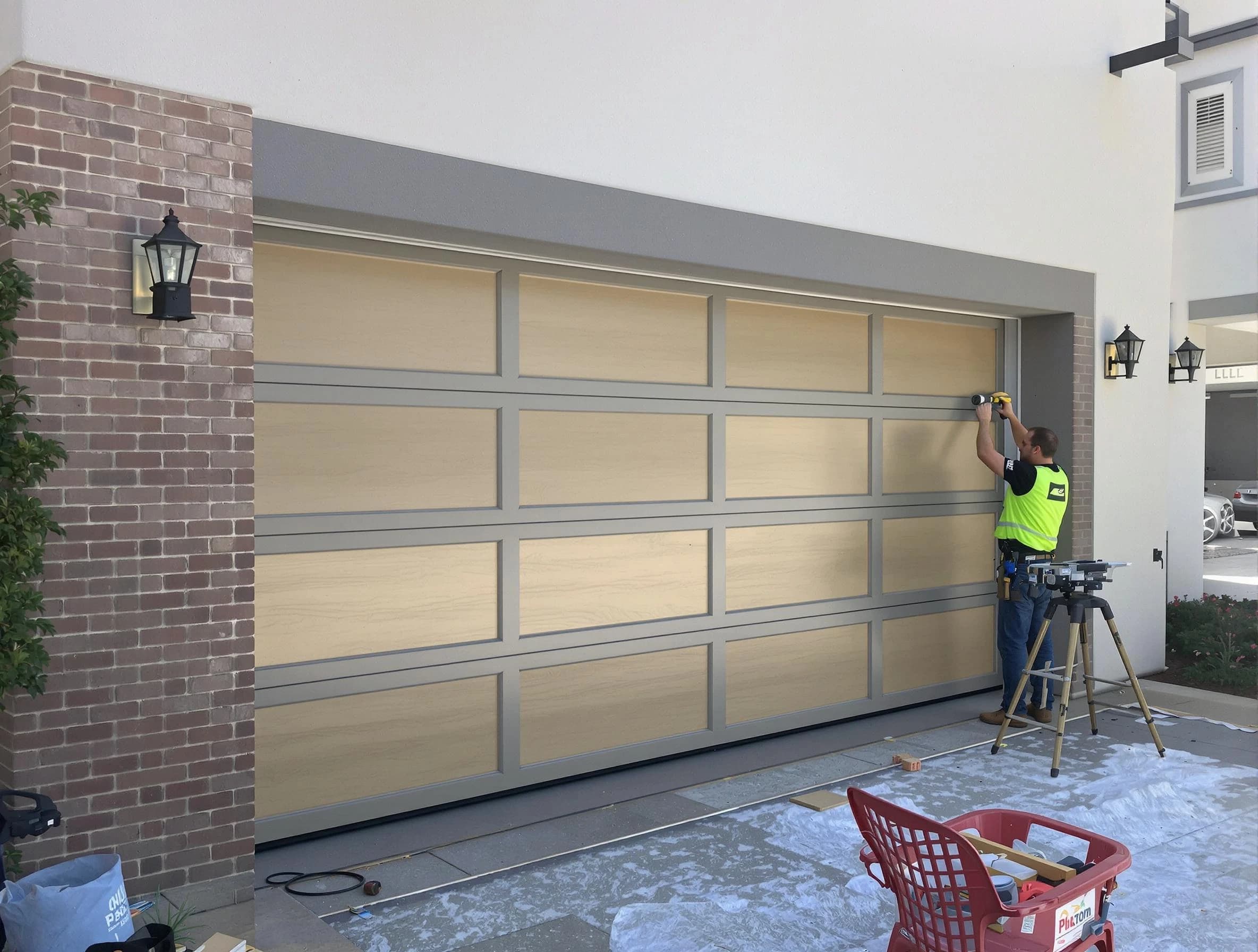 Garage door replacement service by Purcell Garage Door Repair in Purcell