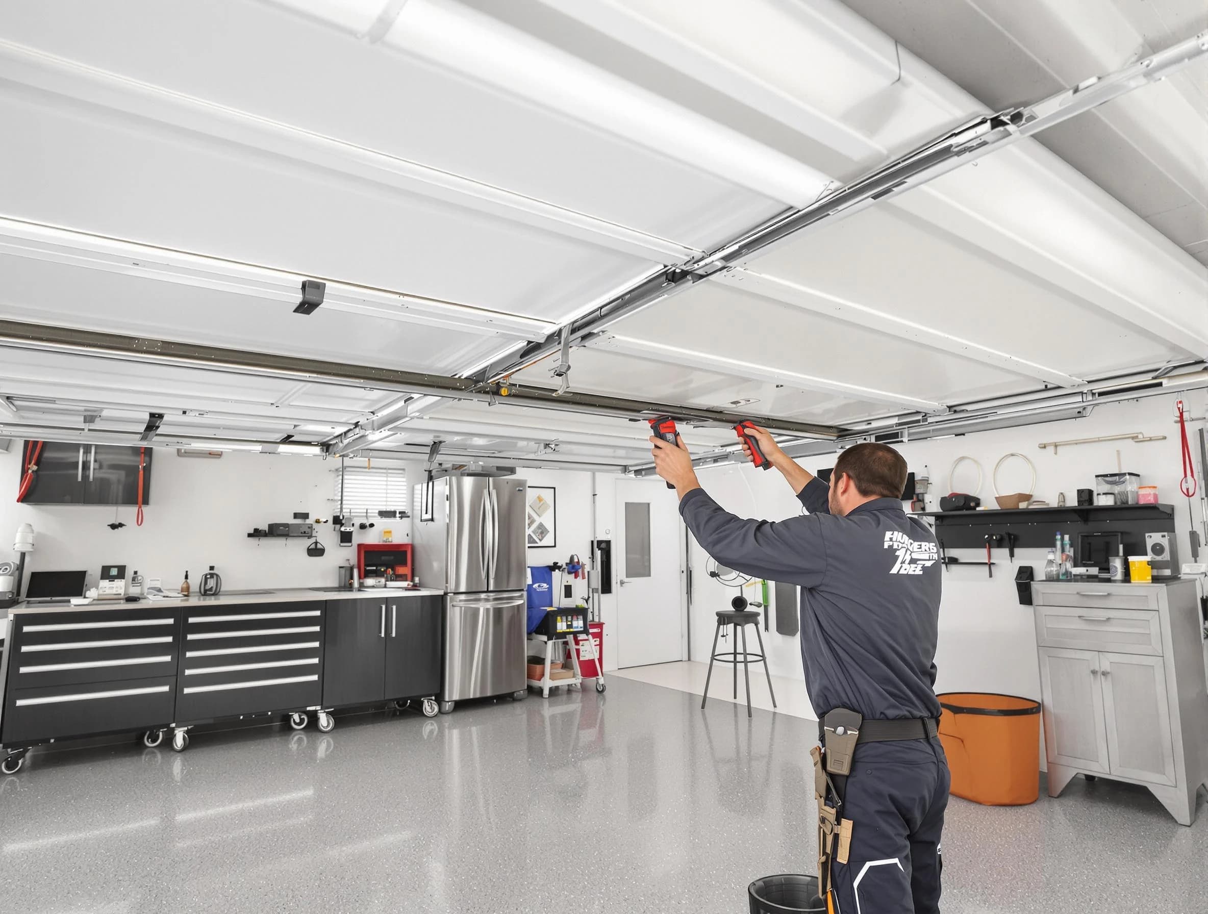 Overhead garage door repair service by Purcell Garage Door Repair in Purcell
