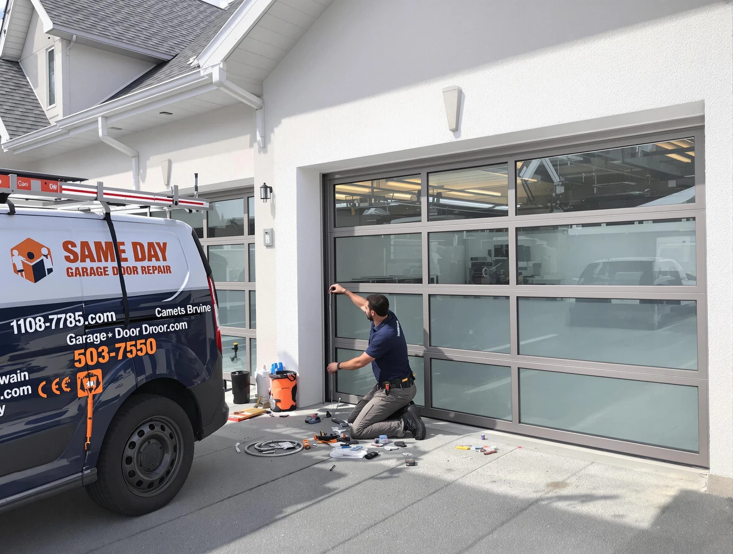 Same-day garage door repair service by Purcell Garage Door Repair in Purcell