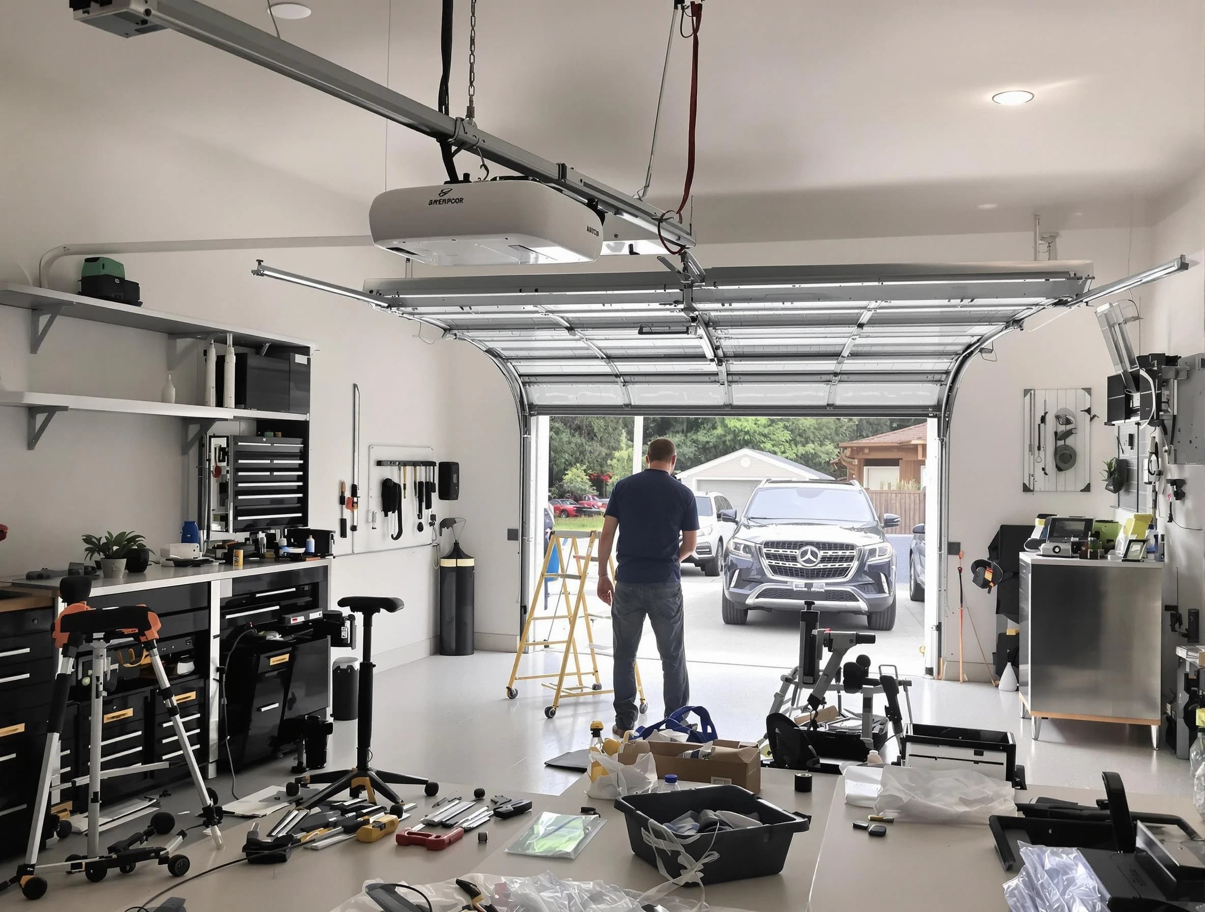Garage door opener installation by Purcell Garage Door Repair in Purcell
