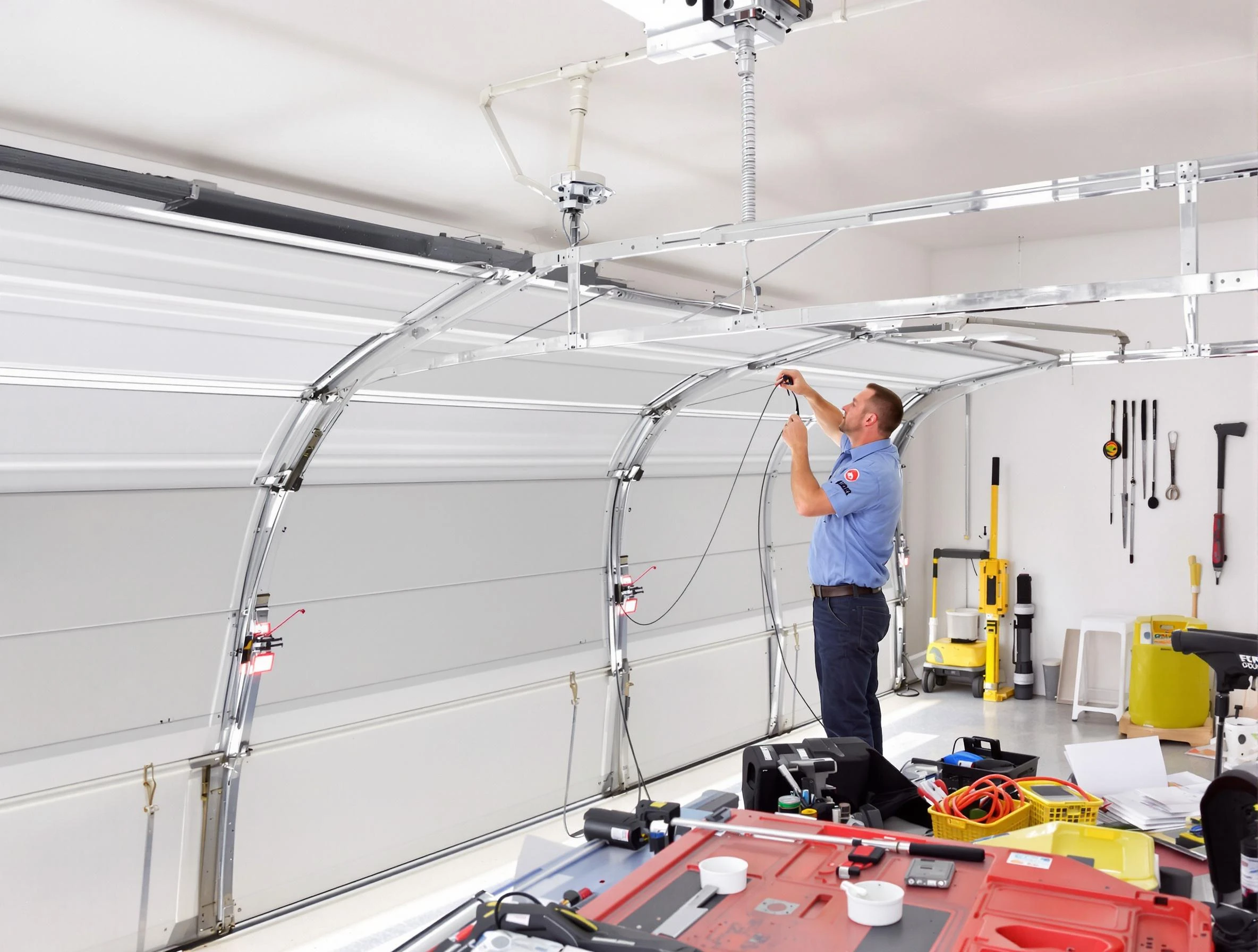 Garage door cable repair service by Purcell Garage Door Repair in Purcell