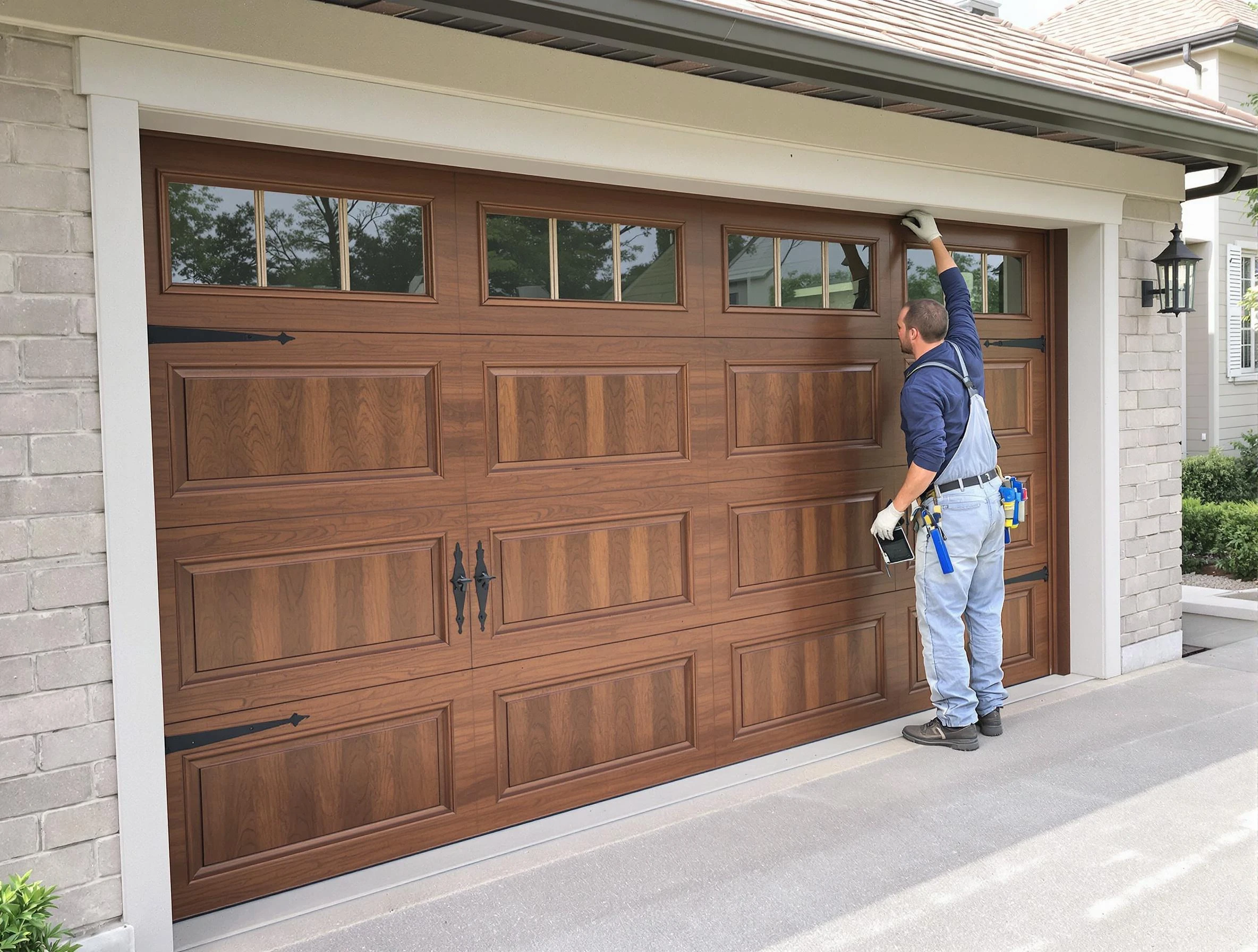 Custom garage door showcase by Purcell Garage Door Repair in Purcell