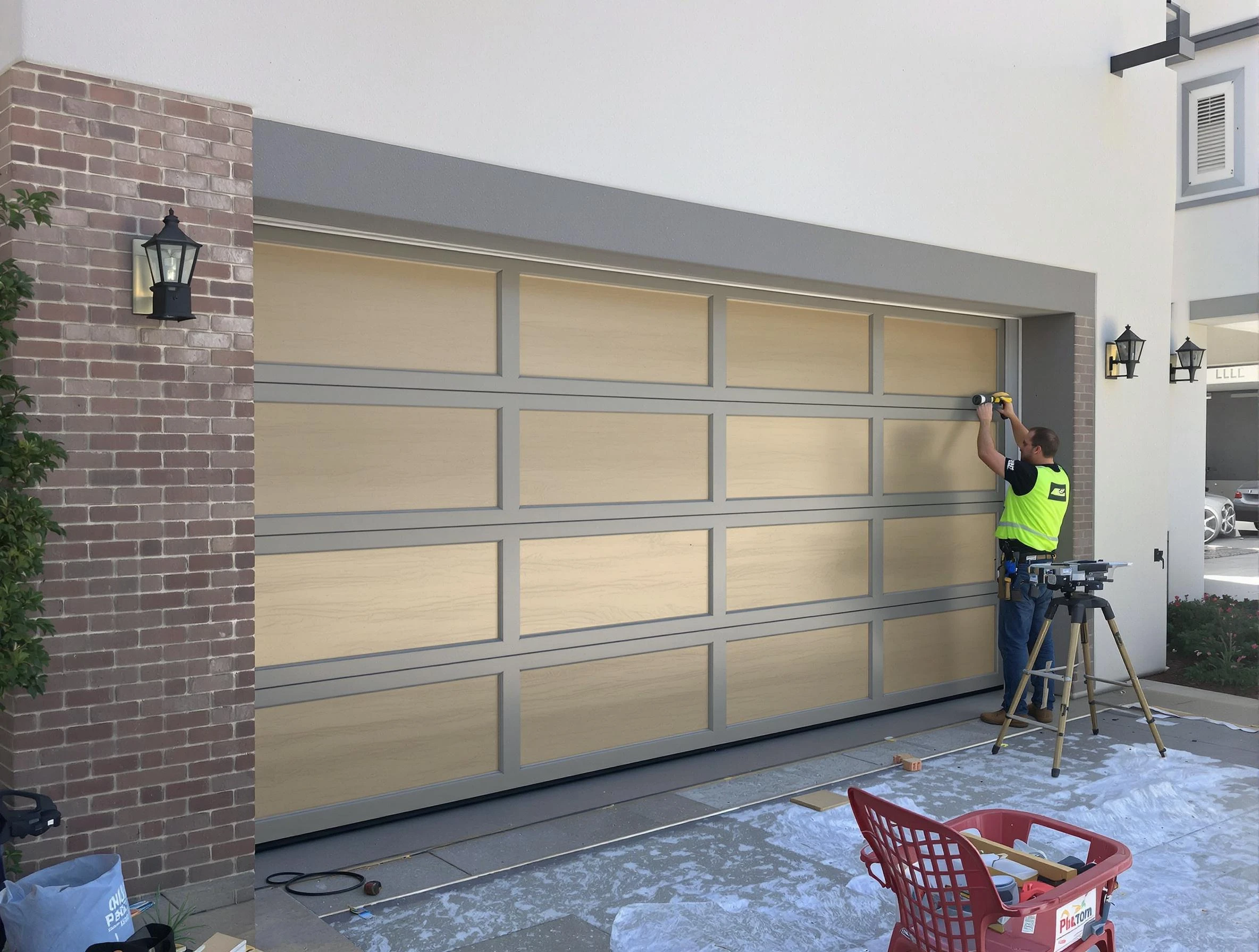 Garage door replacement service by Purcell Garage Door Repair in Purcell