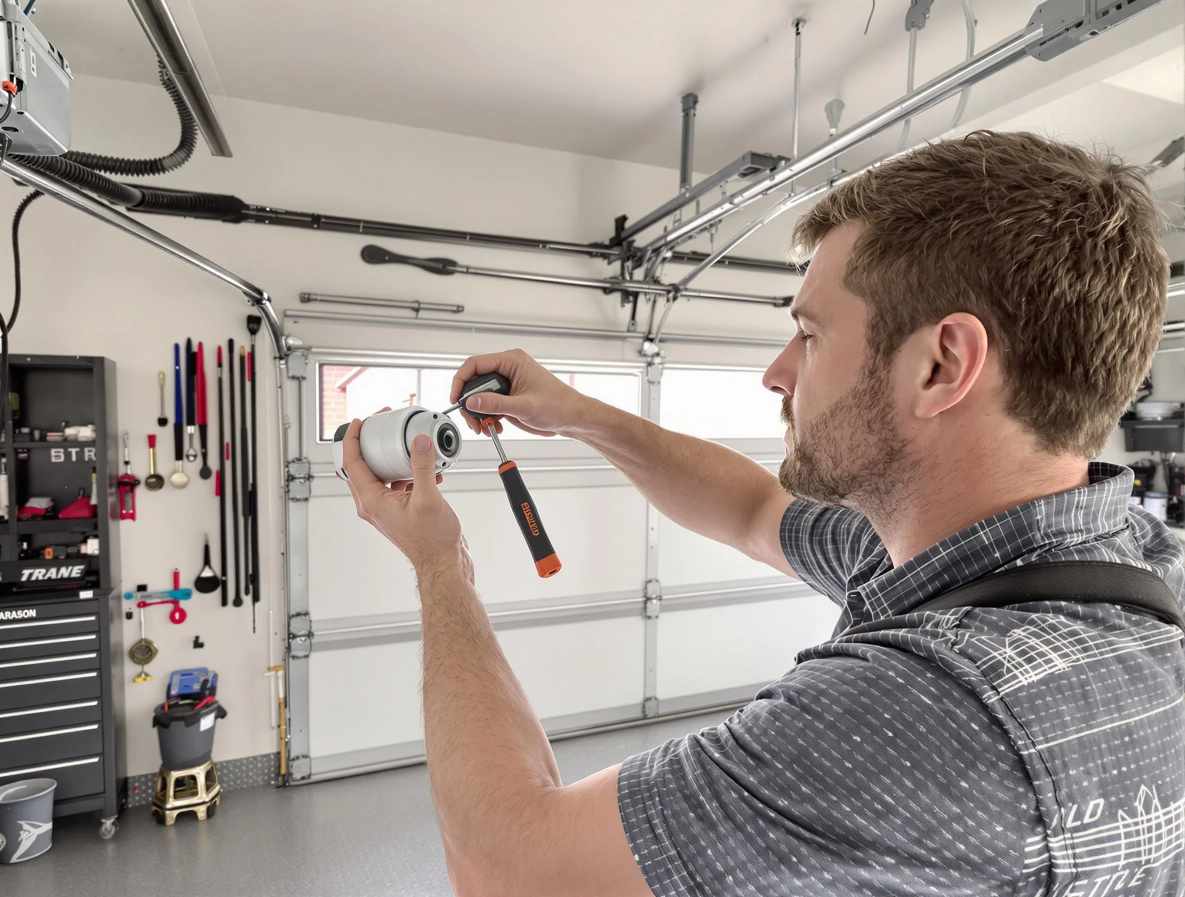 Garage door opener repair service by Purcell Garage Door Repair in Purcell