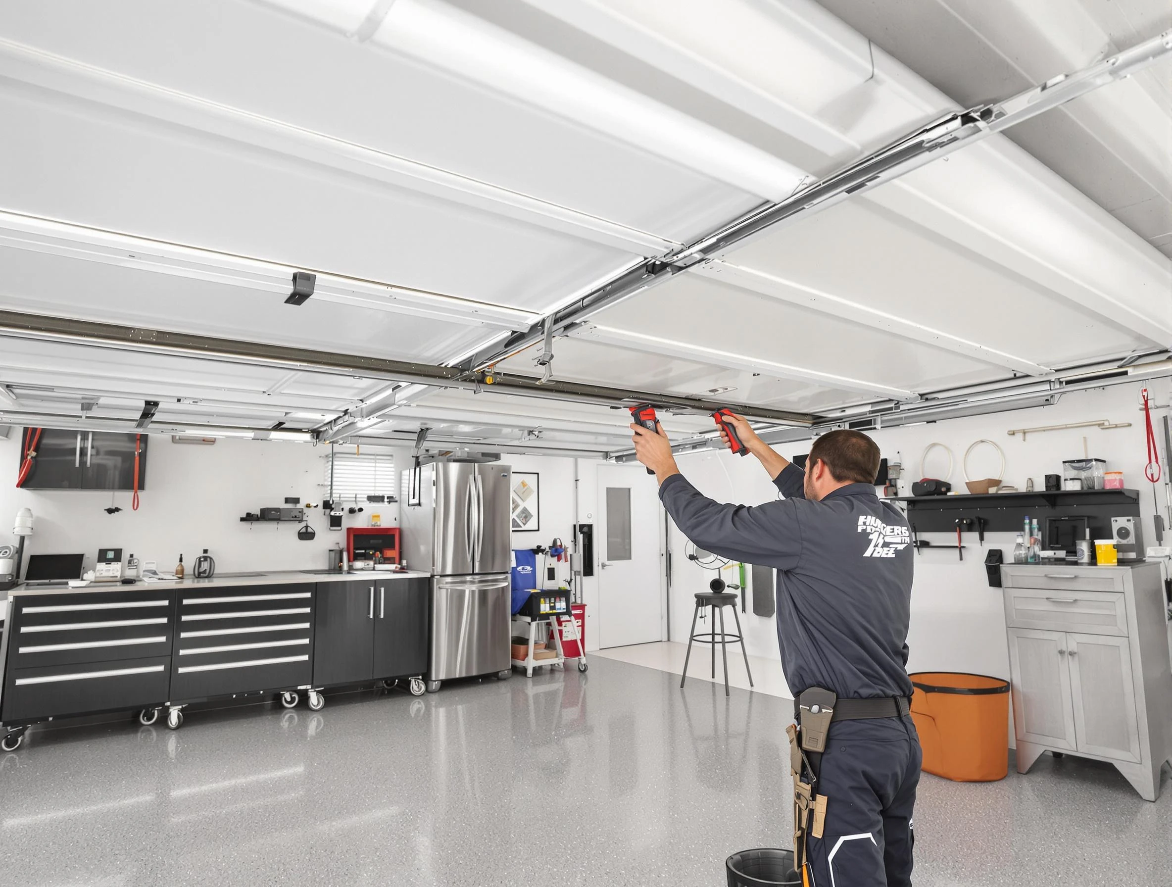 Overhead garage door repair service by Purcell Garage Door Repair in Purcell