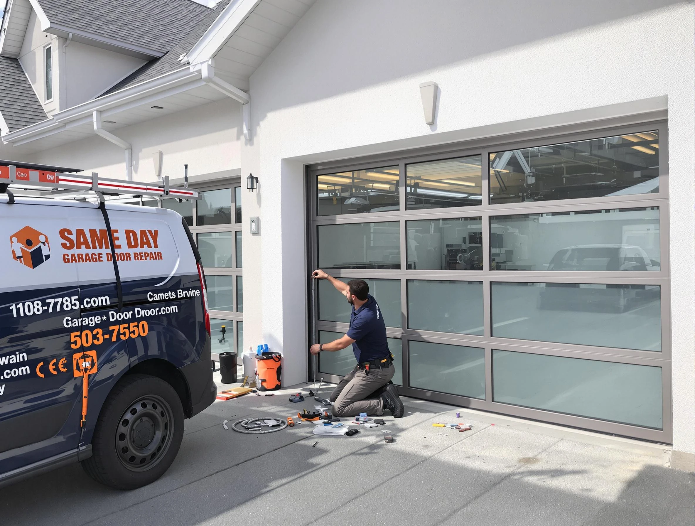 Same-day garage door repair service by Purcell Garage Door Repair in Purcell